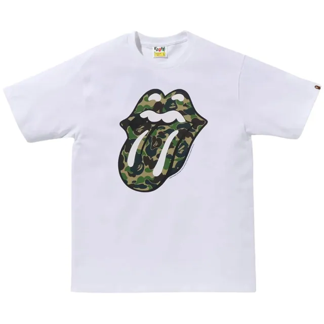 BAPE x Rolling Stones Tee White