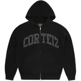 Corteiz 3M College Knit Zip Hoodie 'Black'