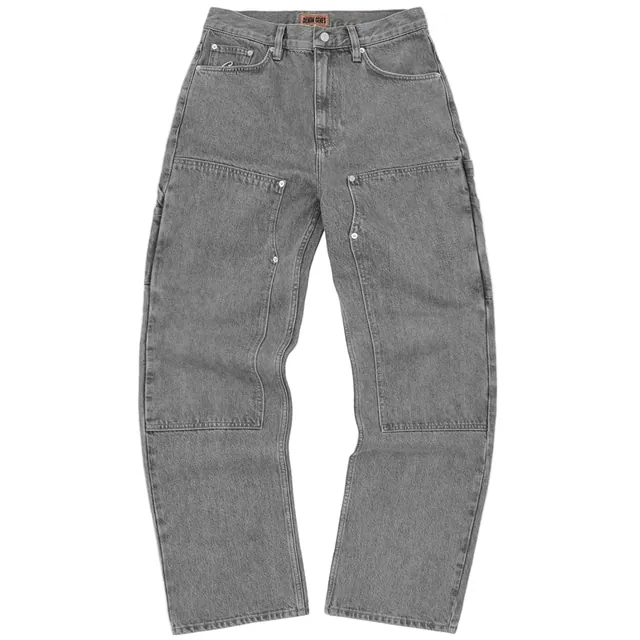 Corteiz Embossed C-star Denim Work Pant 'Grey'