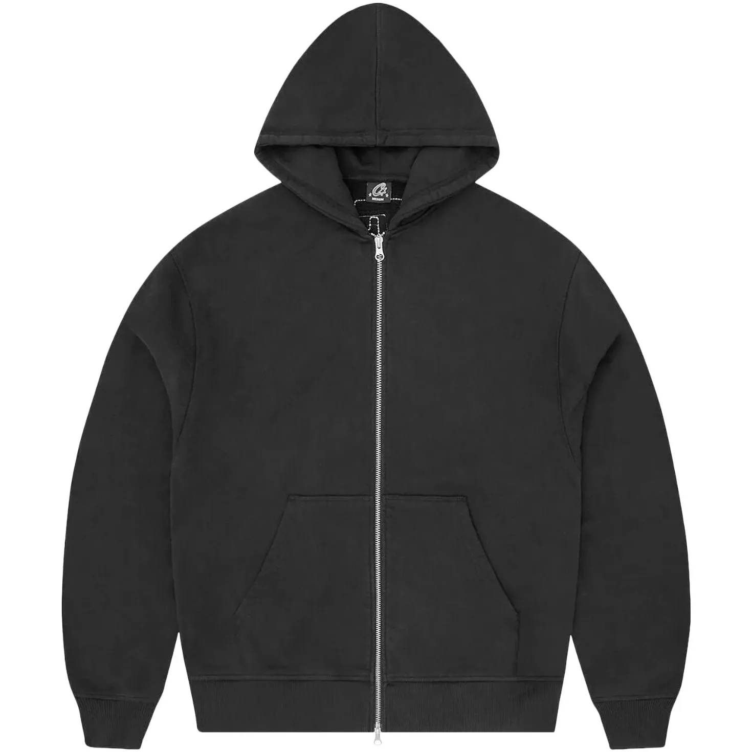 Corteiz Lundun Stitch Zip Hoodie 'Black'