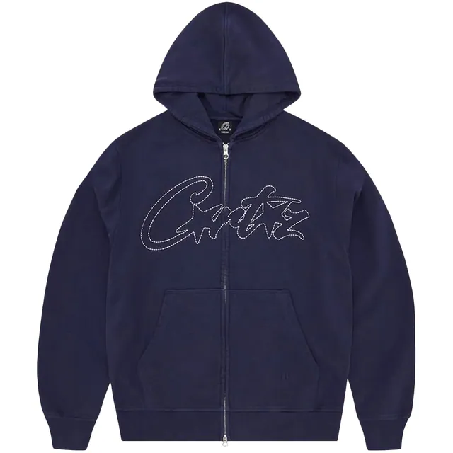 Corteiz Thick Stitch Allstarz Zip Hoodie 'Navy'
