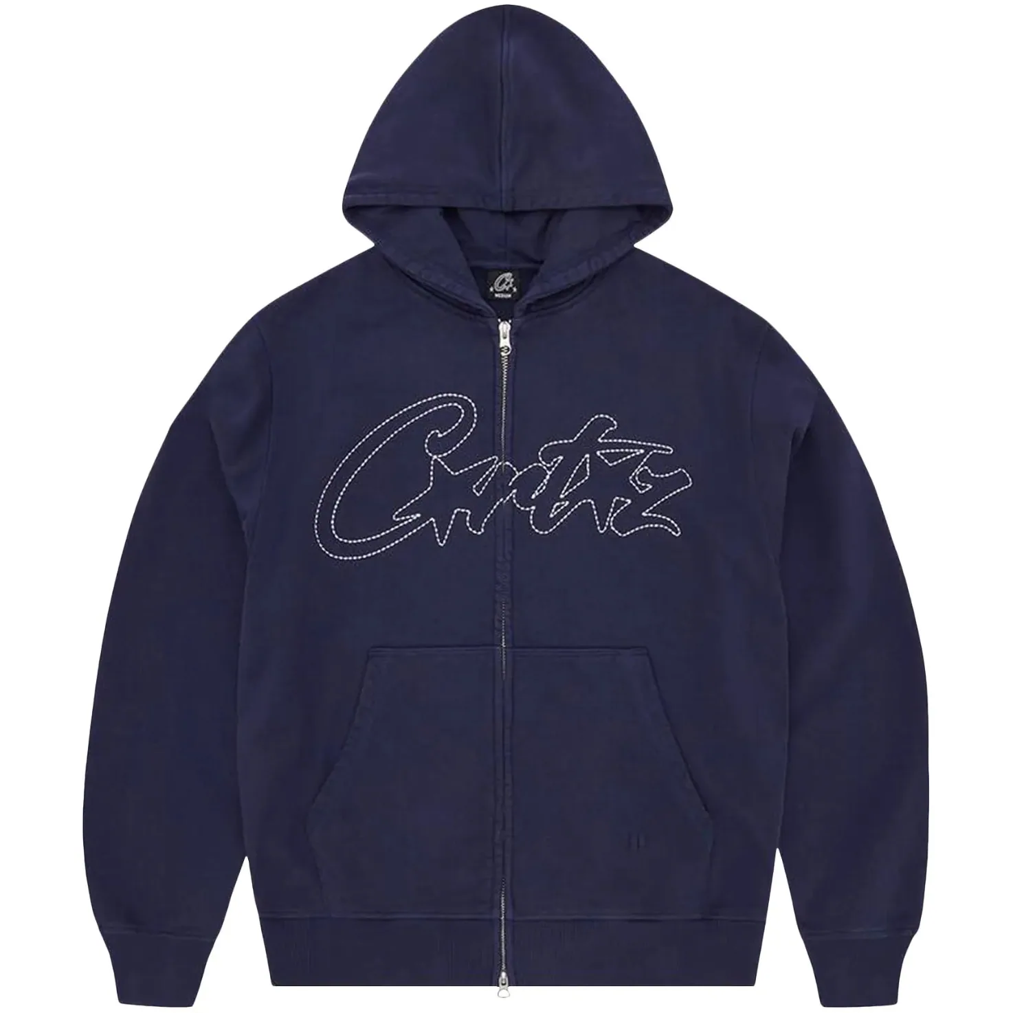 Corteiz Thick Stitch Allstarz Zip Hoodie 'Navy'