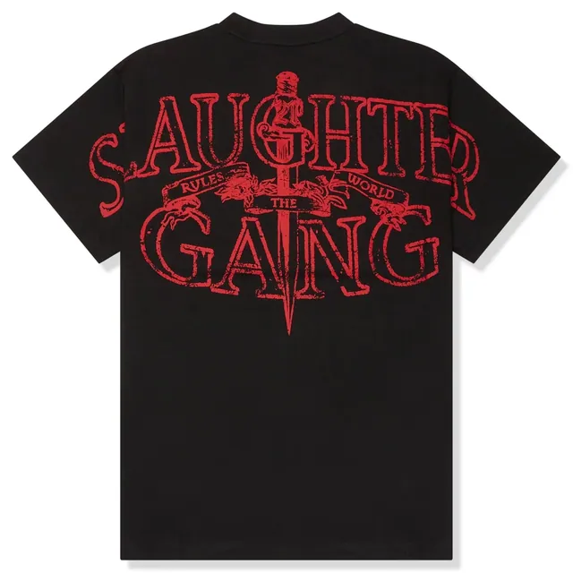 Corteiz x Slaughter Gang 21 Savage Black T Shirt