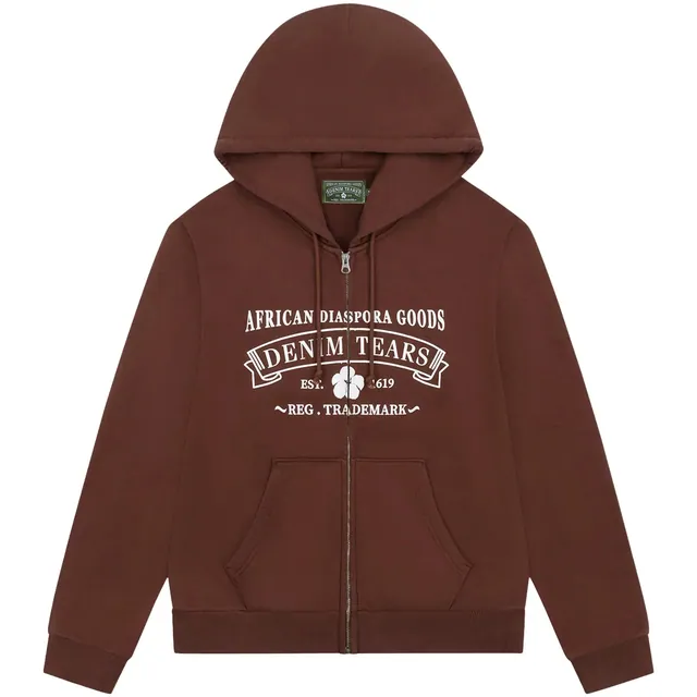 Denim Tears ADG Zip Hoodie 'Brown'