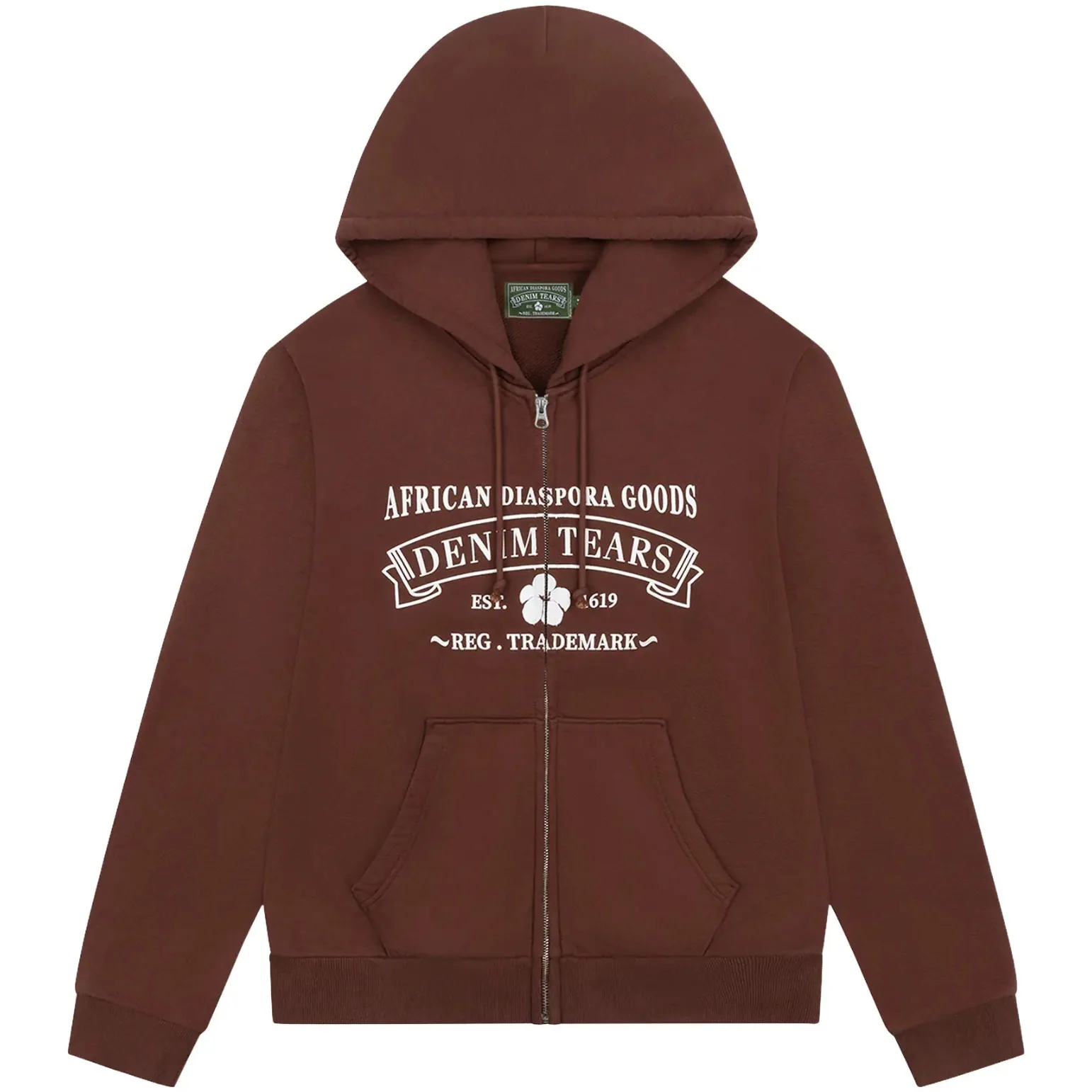 Denim Tears ADG Zip Hoodie 'Brown'