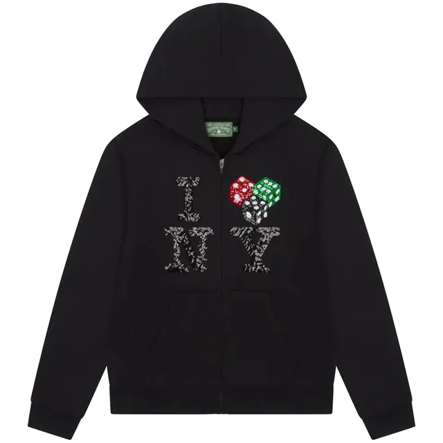 Denim Tears Cee-Lo NY Zip Hoodie 'Black'