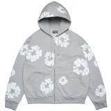 Denim Tears Cotton Wreath Zip Hoodie Grey