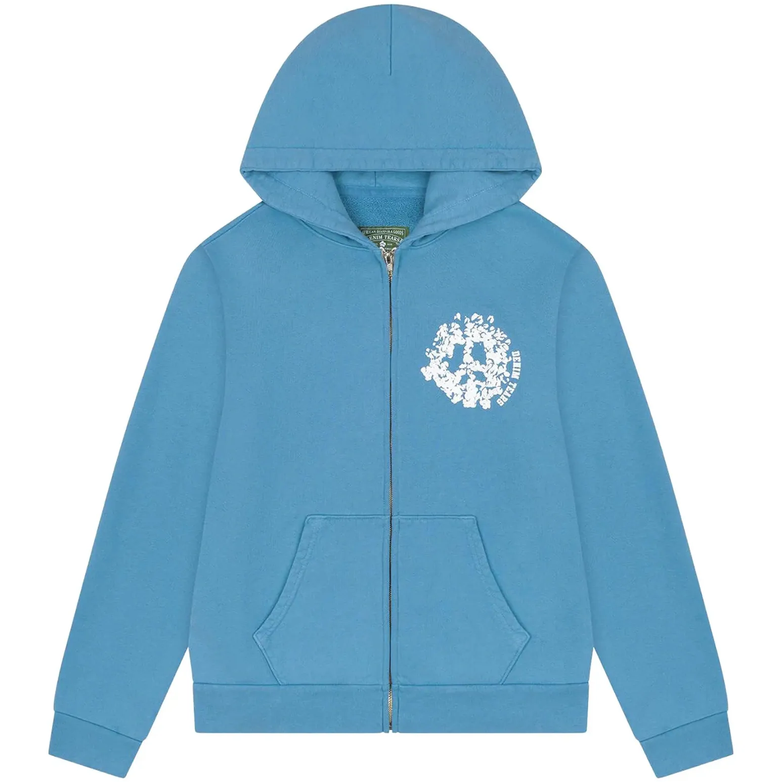 Denim Tears Denim University Zip Hoodie 'Light Blue'