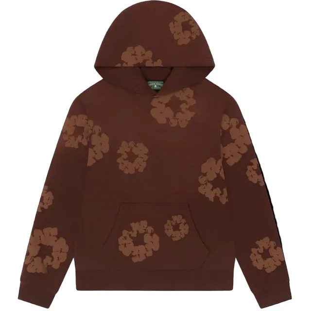 Denim Tears Mono Cotton Wreath Hoodie Brown
