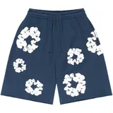 Denim Tears The Cotton Wreath Shorts 'Navy'