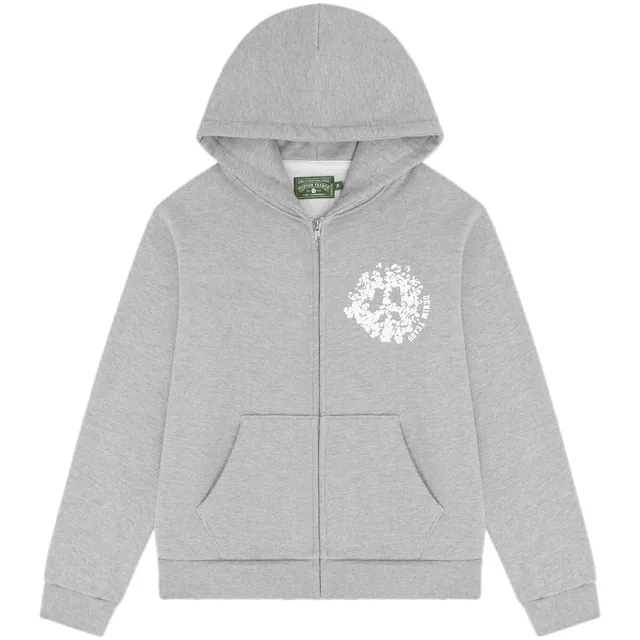 Denim Tears University Zip Hoodie 'Grey'
