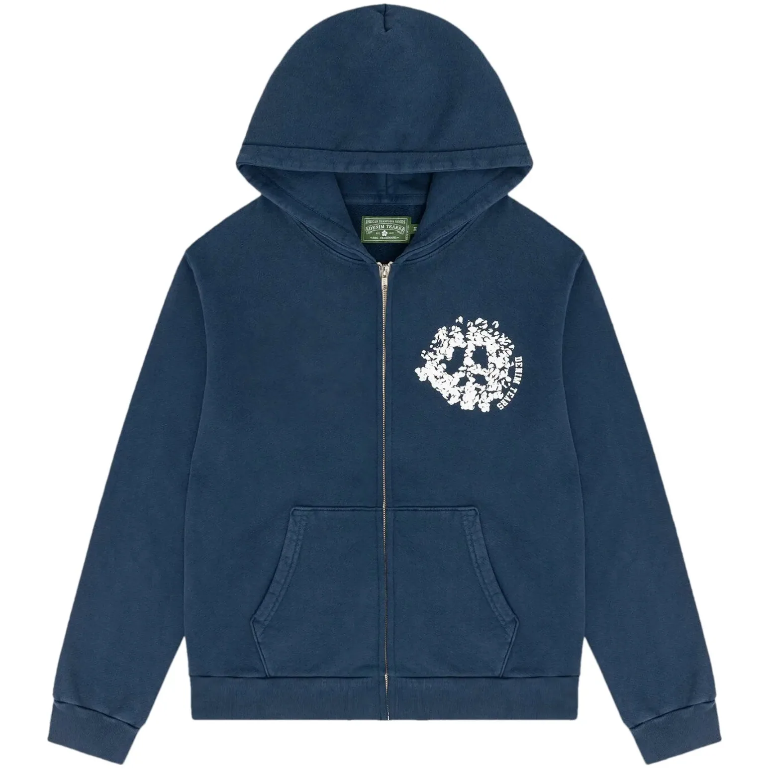 Denim Tears University Zip Hoodie 'Navy'