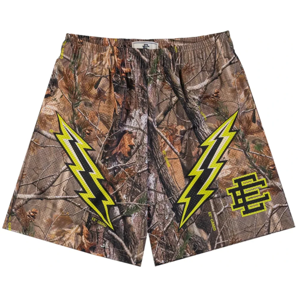 Eric Emanuel EE Basic/Core Short Tree Camo/Black/Lime Bolt