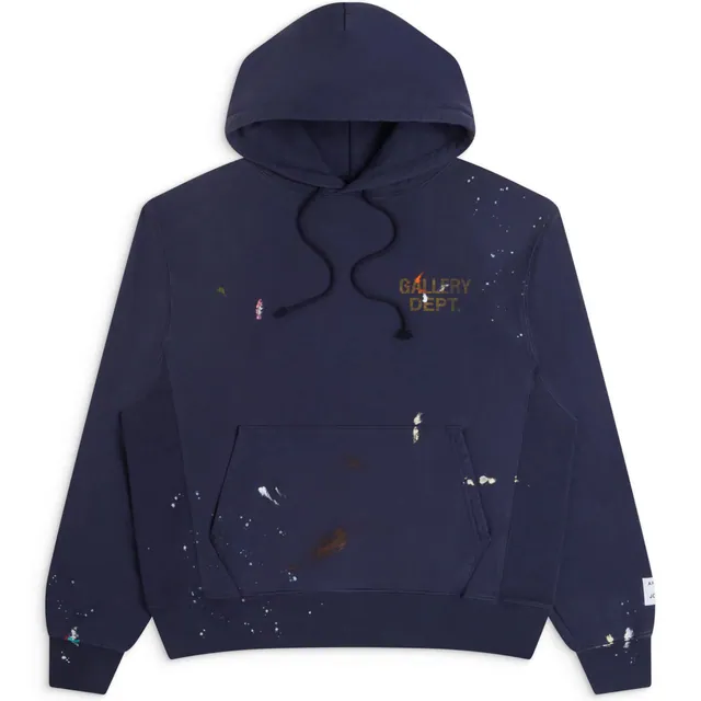 Gallery Dept. Gd Paint Logo Hoodie Vintage Navy