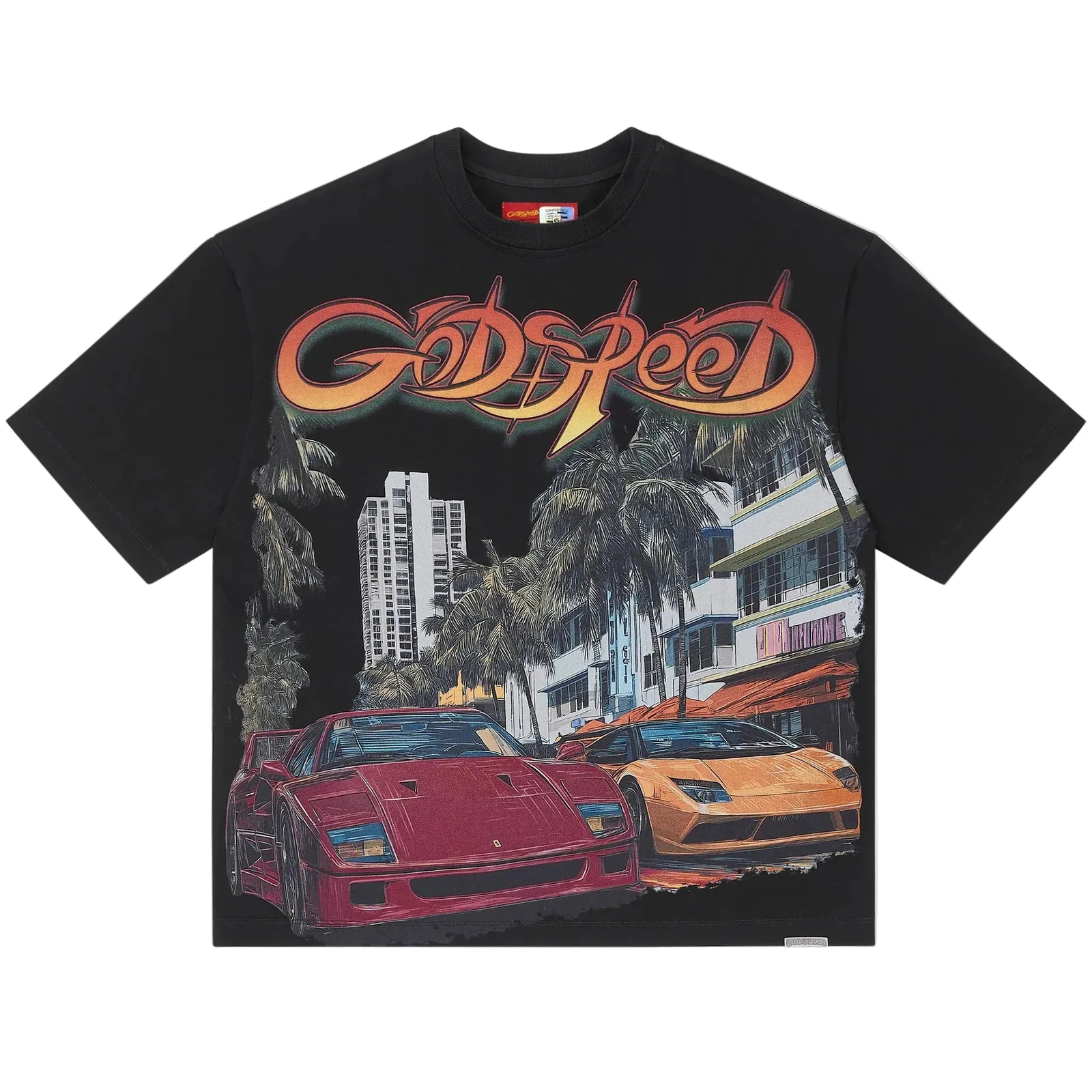 Godspeed South Beach Drive T-Shirt 'Black'