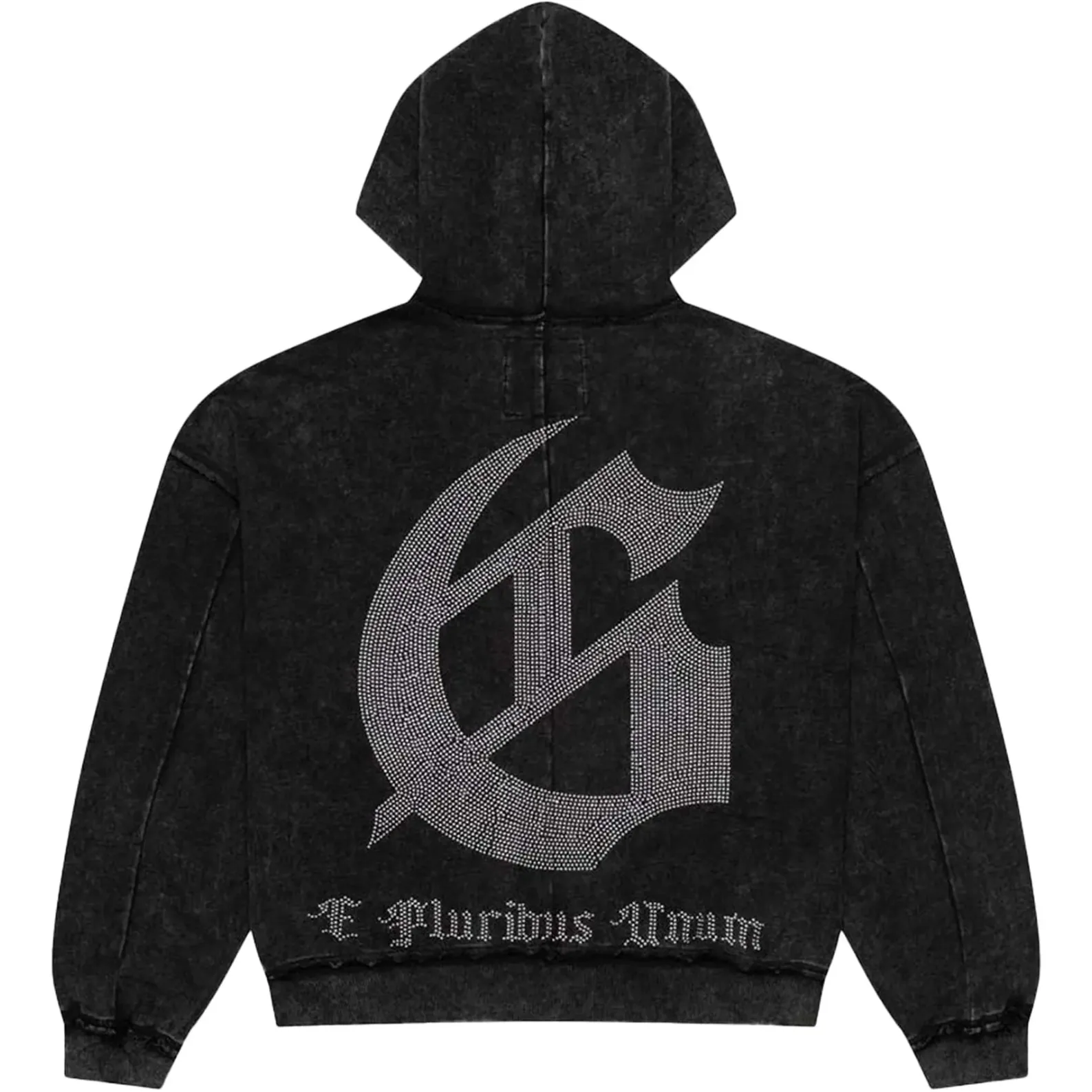 Godspeed Studded OG Logo Zip Up Hoodie 'Black Wash'