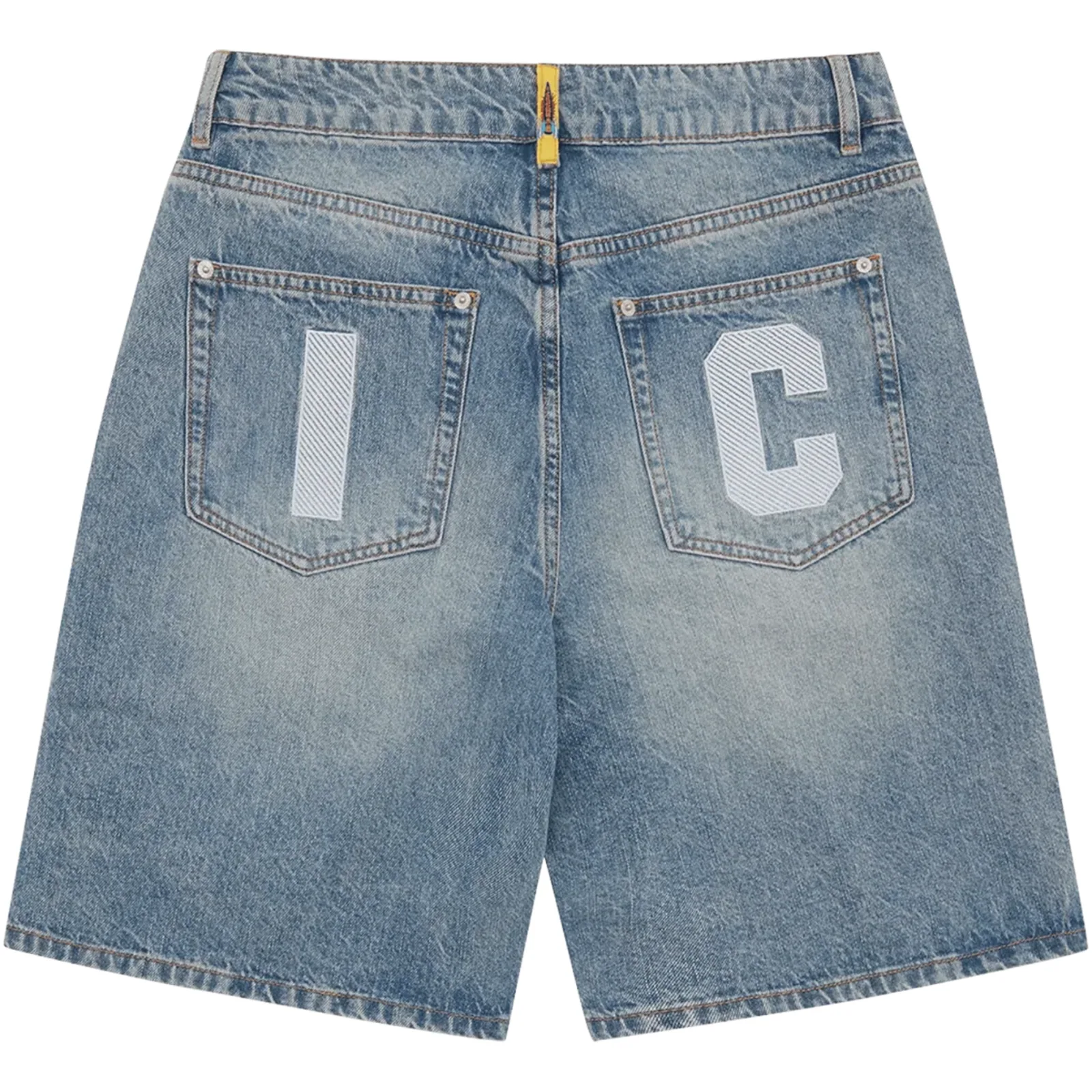 ICECREAM Fall '25 Running Dog Denim Shorts Washed Blue