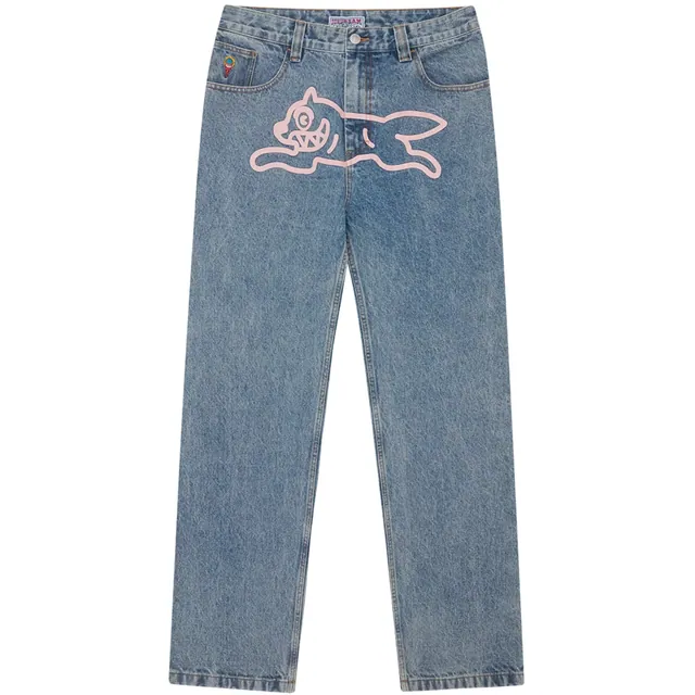 ICECREAM Fall '25 Running Dog Double Scoop Denim Pants Heavy Wash Blue