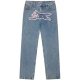 ICECREAM Fall '25 Running Dog Double Scoop Denim Pants Heavy Wash Blue