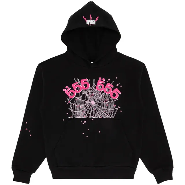 Sp5der Angel Number Hoodie 'Black'