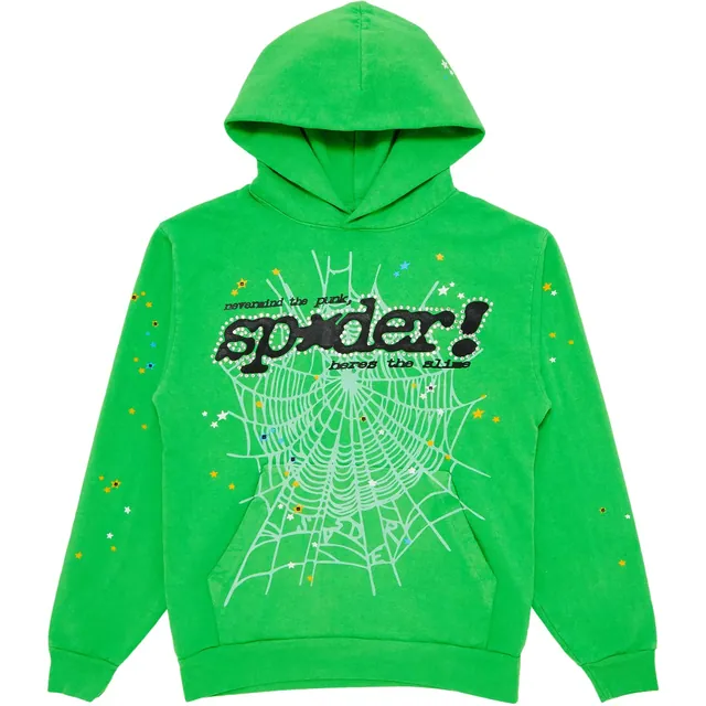 SP5DER hoodie Stadium Punk V2 Slime Green