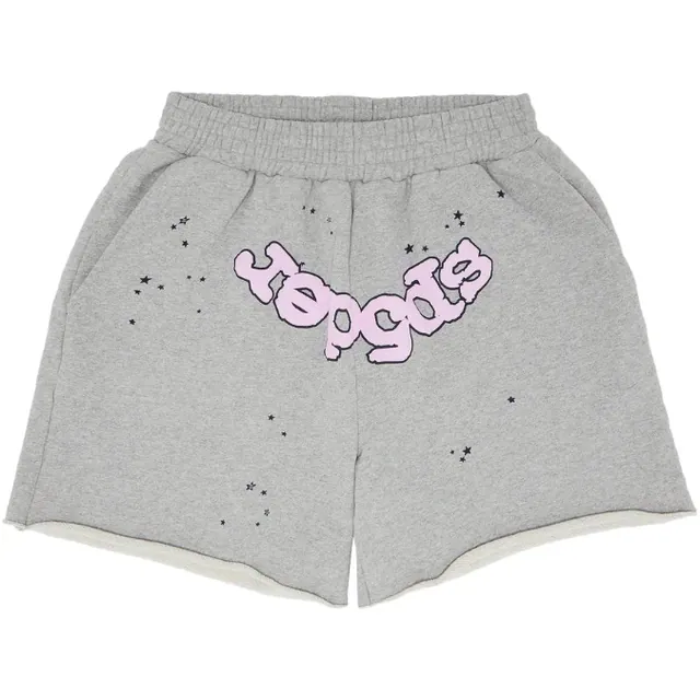 Sp5der OG Web Logo Sweatshort 'Heather Grey'