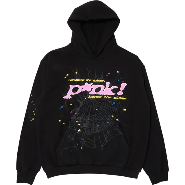 Sp5der P*nk Hoodie 'Black'