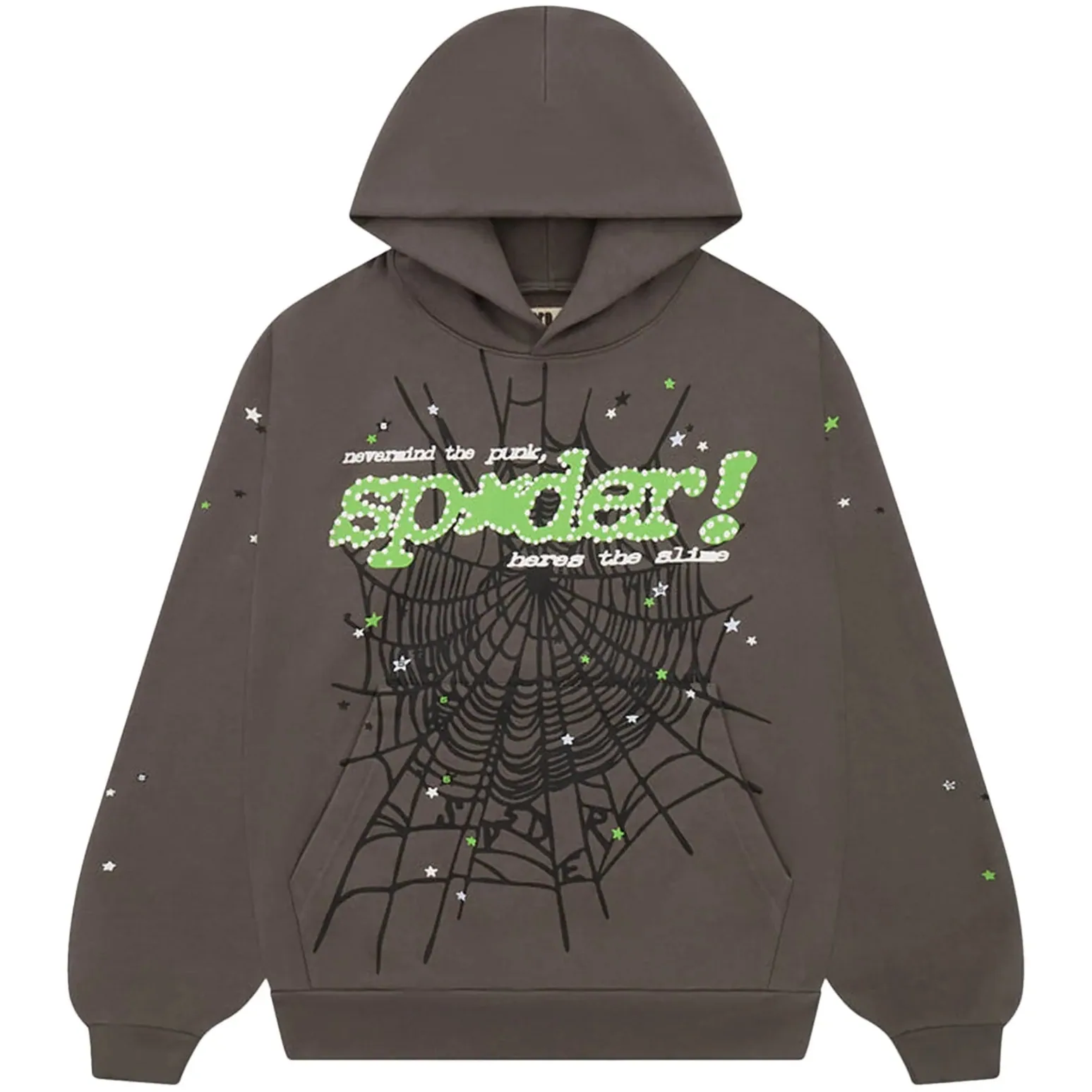 Sp5der Punk V2 Hoodie 'Slate Grey'