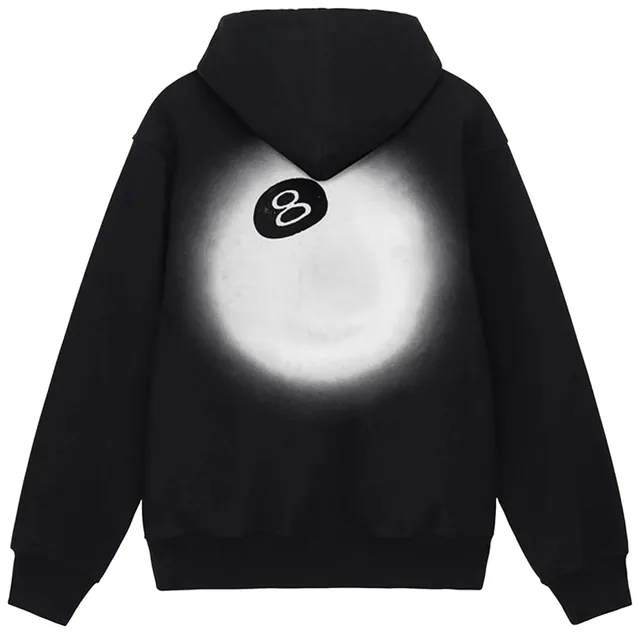 Stussy 8 Ball Fade Hoodie 'Black'