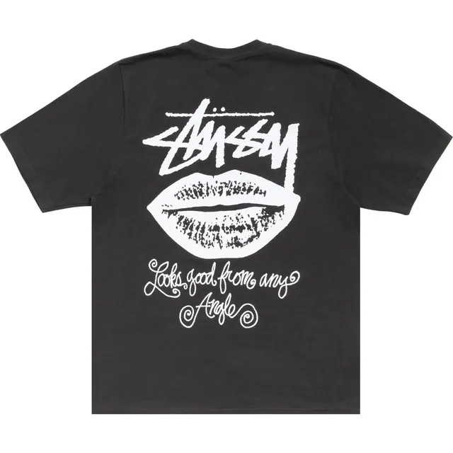 Stussy Any Angle Tee Pigment Dyed 'Faded Black'