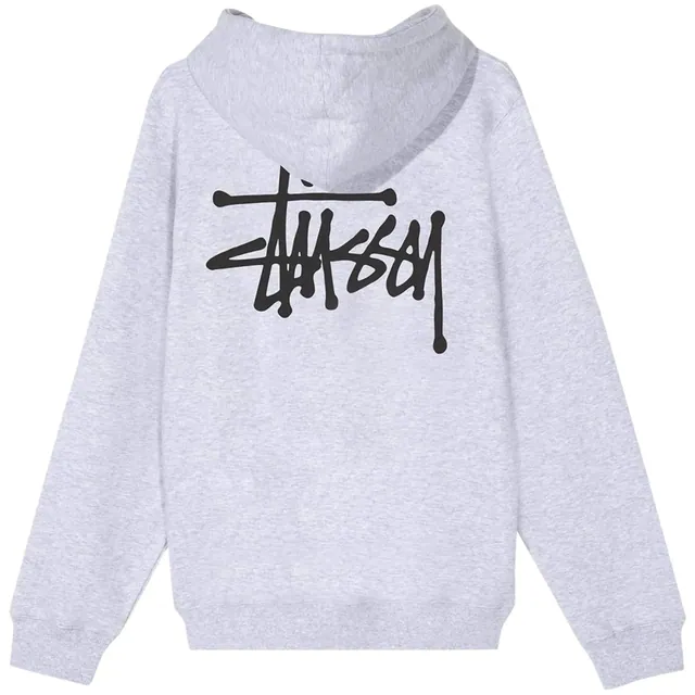 Stussy Basic Hoodie 'Ash Heather'