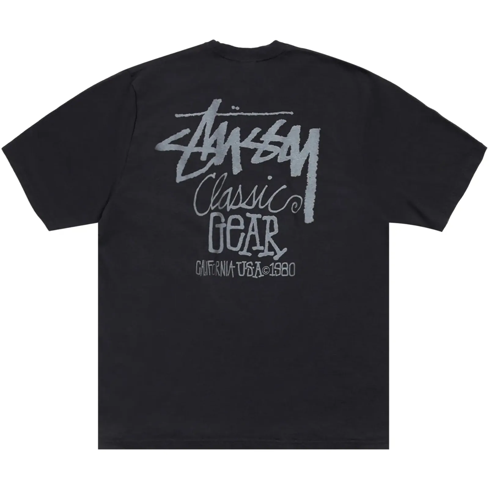Stussy Classic Gear Tee Pigment Dyed 'Black'