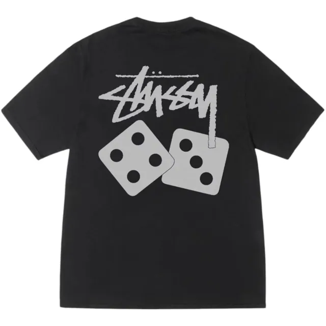 Stussy Dice Pigment Dyed Tee 'Black'