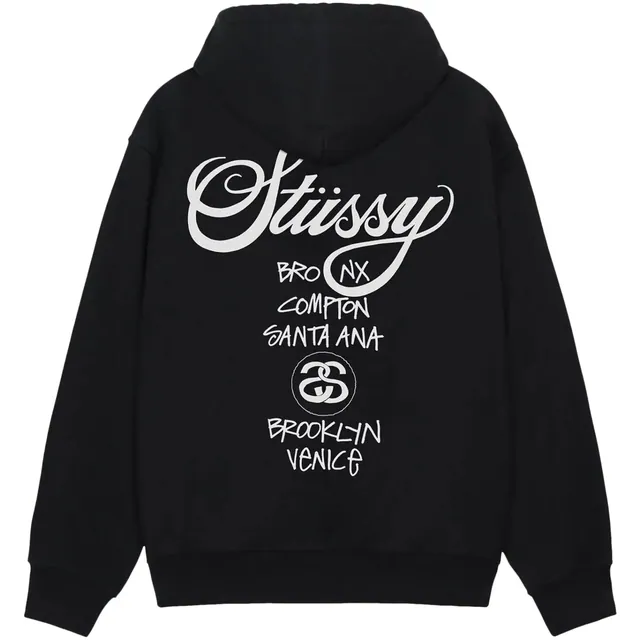 Stussy World Tour Hoodie 'Black'