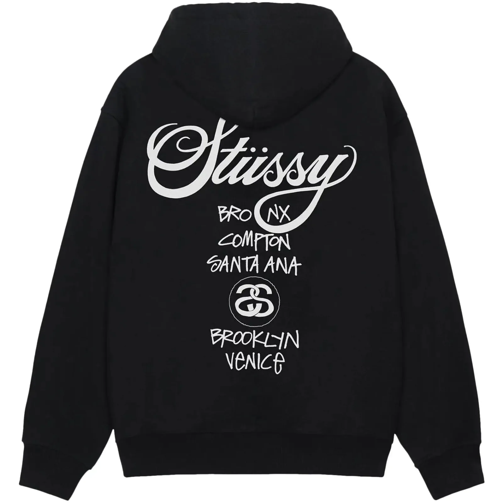 Stussy World Tour Hoodie 'Black'