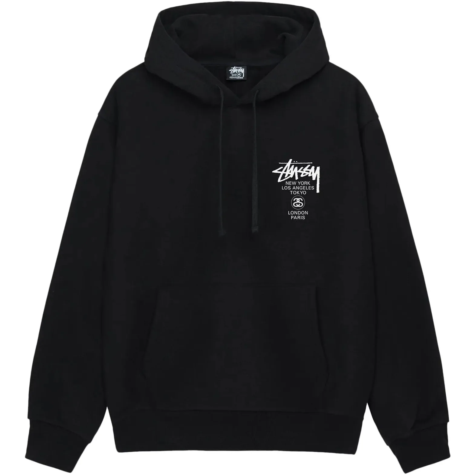 Stussy World Tour Hoodie 'Black'