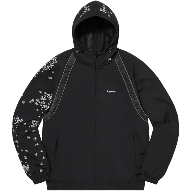 Supreme AOI Glow-In-The-Dark Track Jacket 'Black'