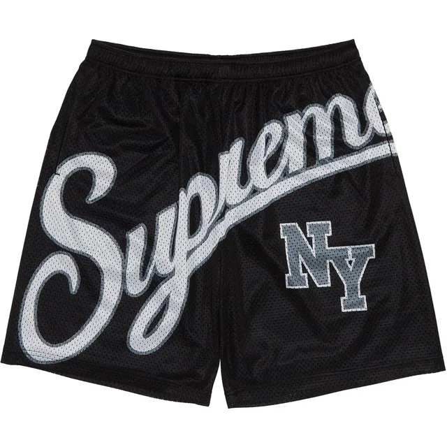 Supreme Big Script Mesh Short 'Black'