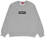 Supreme Box Logo Crewneck 'Heather Grey'