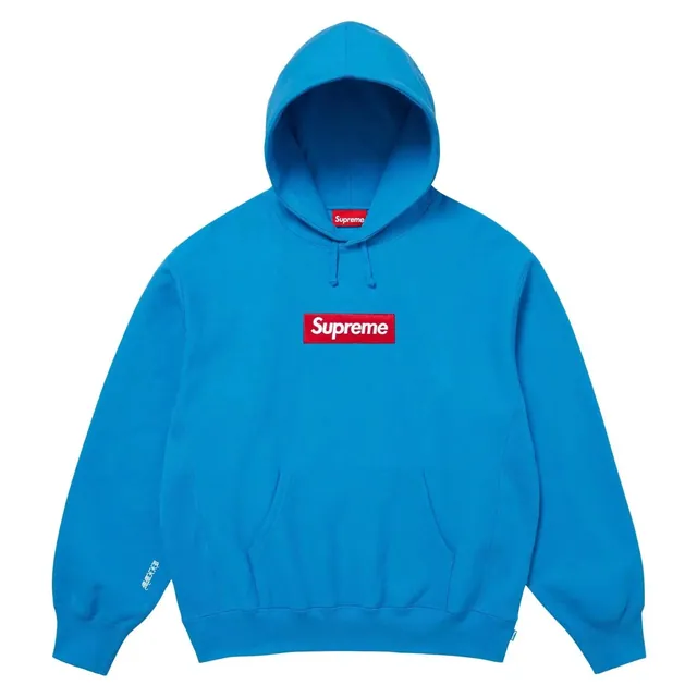 Supreme Box Logo Hooded Sweatshirt 'Cyan'