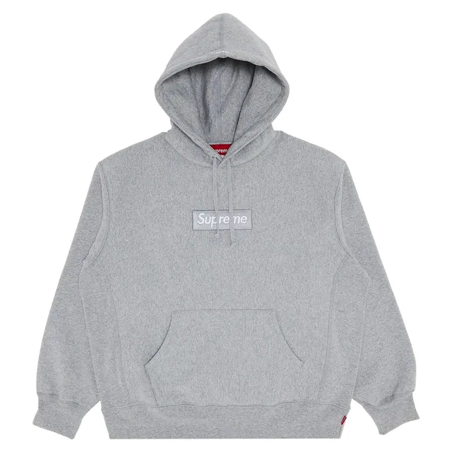 Supreme Box Logo Hooded Sweatshirt 'Heather Grey'