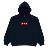 Supreme Box Logo Hooded Sweatshirt 'Navy'