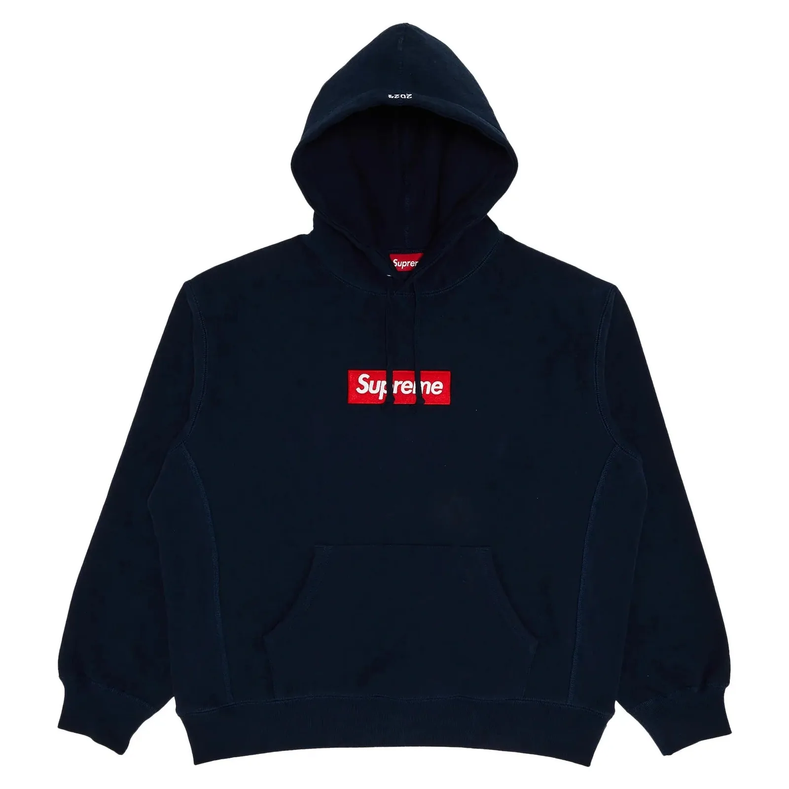 Supreme Box Logo Hooded Sweatshirt 'Navy'