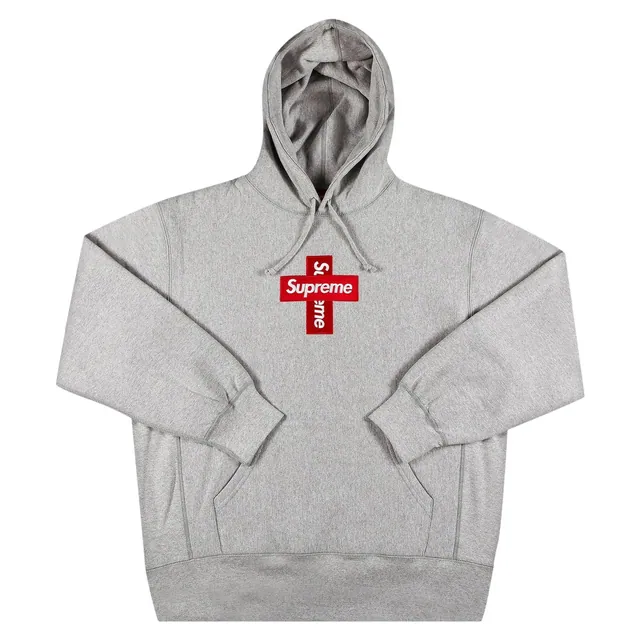 Supreme Cross Box Logo Hooded Sweatshirt