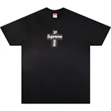 Supreme Cross Box Logo Tee 'Black'