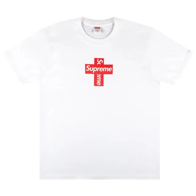 Supreme Cross Box Logo Tee 'White'