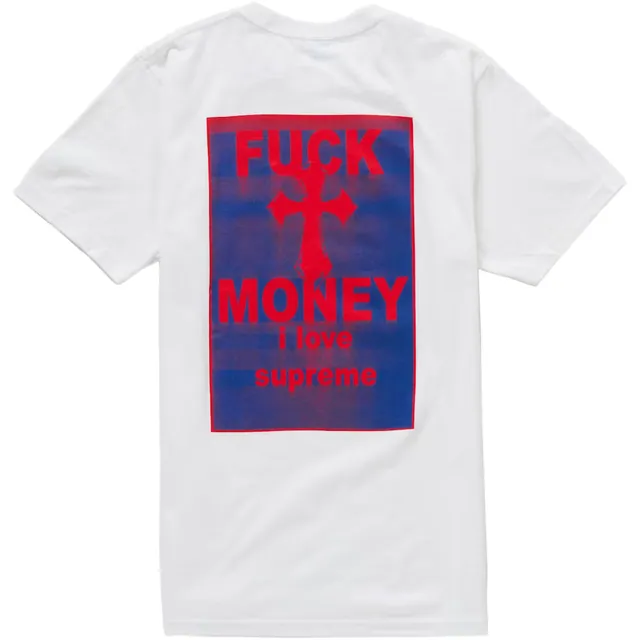 Supreme Fuck Money Tee 'White'