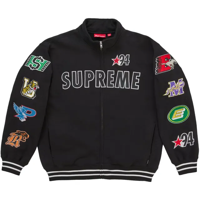 Supreme Mascots Zip Up Sweatshirt Black