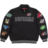 Supreme Mascots Zip Up Sweatshirt Black
