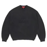 Supreme Overdyed Raised Sweater "Black"